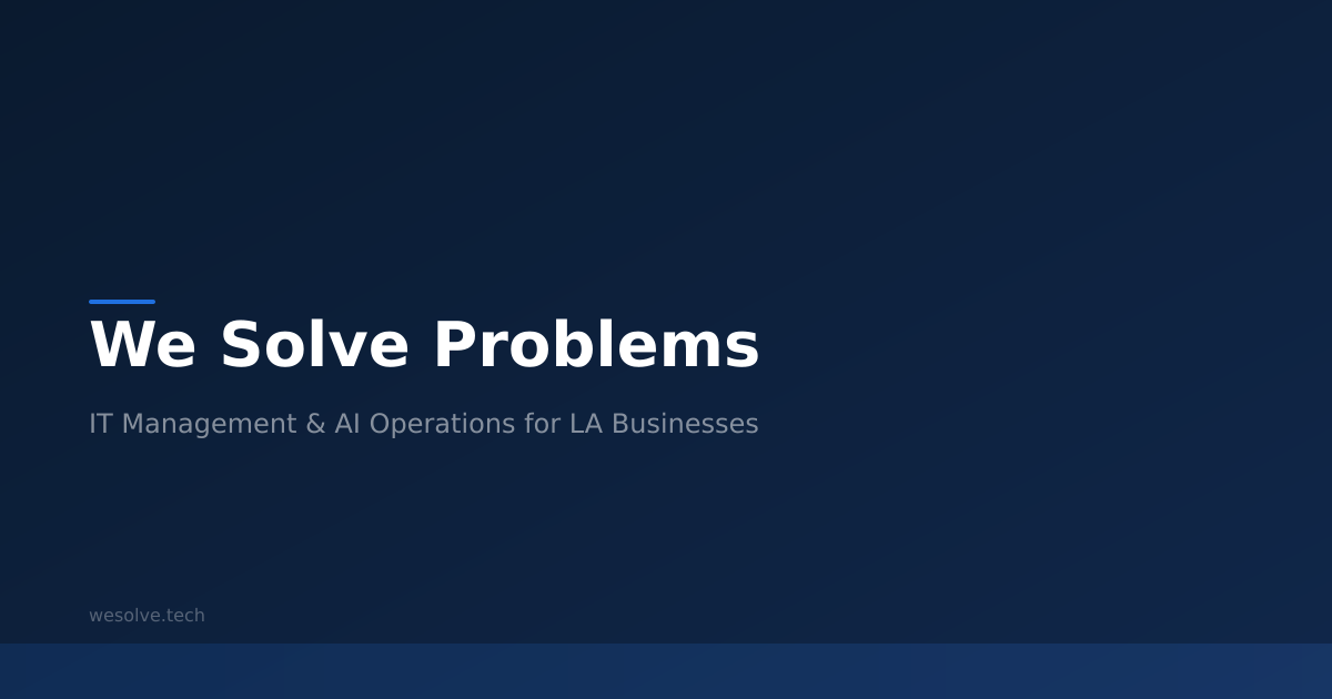 Contact Us | We Solve Problems